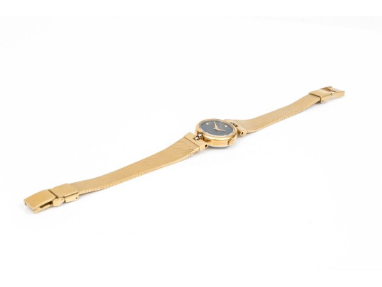 Seiko Lasalle Small Gold Tone Quartz Wristwatch, Blue Dial, Bracelet