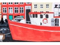 Oil On Canvas, Along The Town Quay