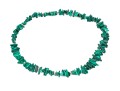 Stately Malachite And 14K Beaded Strung Necklace