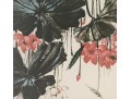 Two Compatible Asian Floral Wood Blocks