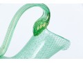 Murano Green And White Net Pattern Tall Pitcher 
