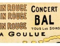Small Scale Framed Toulouse Lautrec Lithograph Poster, Moulin Rouge Concert Bal, La Goulue