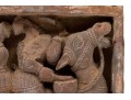 Decorative Set Of Two Semi Antique Asian Figural Brick Tiles