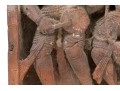 Decorative Set Of Two Semi Antique Asian Figural Brick Tiles