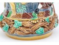 Minton Majolica Carafe With Figural Relief Decoration 