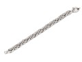 Sterling Silver Handsome Chunky Byzantine Style Bracelet