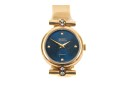 Seiko Lasalle Small Gold Tone Quartz Wristwatch, Blue Dial, Bracelet