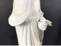 Unusual Vintage Signed Chinese Porcelain Guanyin Blanc De Chine Figure Mounted As A Lamp