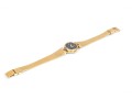 Seiko Lasalle Small Gold Tone Quartz Wristwatch, Blue Dial, Bracelet