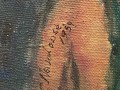 Caroline Newhouse (German/American 1910-2003) Oil On Canvas Of A Bare Chested Male Figure - Unframed