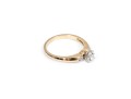 14k Yellow Gold Pretty Vintage Engagement Ring, App. 0.10 TCW, Size 6.25