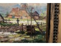 Signed Painting Of A Farmhouse