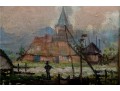 Signed Painting Of A Farmhouse