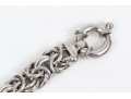 Sterling Silver Handsome Chunky Byzantine Style Bracelet