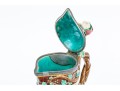Minton Majolica Carafe With Figural Relief Decoration 
