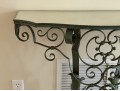 Circa 1920, Parisian Wrought Iron And Mirror Console 