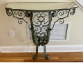 Circa 1920, Parisian Wrought Iron And Mirror Console 