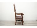 19th Century Belgian Baroque Walnut Armchair