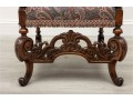 19th Century Belgian Baroque Walnut Armchair