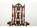 19th Century Belgian Baroque Walnut Armchair