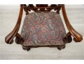 19th Century Belgian Baroque Walnut Armchair