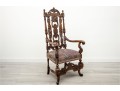 19th Century Belgian Baroque Walnut Armchair