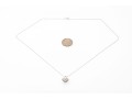 10K White Gold Necklace With Classic Bright White Pearl Pendant