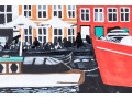 Oil On Canvas, Along The Town Quay