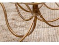 Vintage 8 Light Gilt Finished Wrought Iron Chandelier