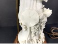 Unusual Vintage Signed Chinese Porcelain Guanyin Blanc De Chine Figure Mounted As A Lamp