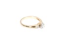14k Yellow Gold Pretty Vintage Engagement Ring, App. 0.10 TCW, Size 6.25