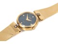 Seiko Lasalle Small Gold Tone Quartz Wristwatch, Blue Dial, Bracelet