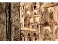 Jacques Weismann (France, 1878-1962) Graphite Drawing On Paper,, View Of A Cathedral 
