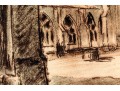 Jacques Weismann (France, 1878-1962) Graphite Drawing On Paper,, View Of A Cathedral 
