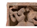 Decorative Set Of Two Semi Antique Asian Figural Brick Tiles