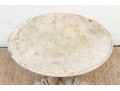 Elegant Vintage Cornucopia Form Cast Concrete Side Table