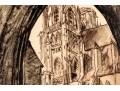 Jacques Weismann (France, 1878-1962) Graphite Drawing On Paper,, View Of A Cathedral 