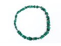 Stately Malachite And 14K Beaded Strung Necklace