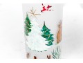 Set Of 10 Vintage Paint Decorated Christmas Theme Glasses