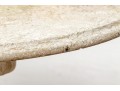 Elegant Vintage Cornucopia Form Cast Concrete Side Table