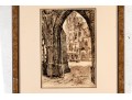 Jacques Weismann (France, 1878-1962) Graphite Drawing On Paper,, View Of A Cathedral 