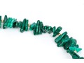 Stately Malachite And 14K Beaded Strung Necklace