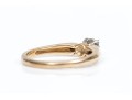 14k Yellow Gold Pretty Vintage Engagement Ring, App. 0.10 TCW, Size 6.25