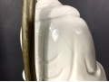 Unusual Vintage Signed Chinese Porcelain Guanyin Blanc De Chine Figure Mounted As A Lamp