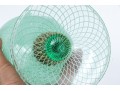 Murano Green And White Net Pattern Tall Pitcher 