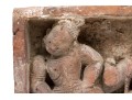 Decorative Set Of Two Semi Antique Asian Figural Brick Tiles