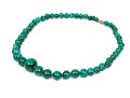 Striking Graduated Green Malachite Bead Necklace