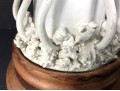Unusual Vintage Signed Chinese Porcelain Guanyin Blanc De Chine Figure Mounted As A Lamp
