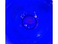 Cobalt Blue Pulled Feather Art Glass Bowl