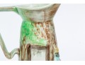Collection Of 2 English Hand Painted Polychrome Finished Ceramic Water Pitchers
